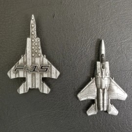 F-15 Eagle Military Aircraft Shaped Challenge Coin