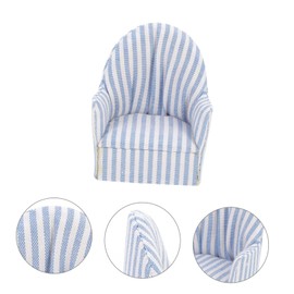 Alasum Mini Stripe Sofa Dollhouse 1/12 Sofa Doll Chair Miniature Chair Dollhouse Miniature Doll Sofa Simulation Sofa Model Mini Sofa Model