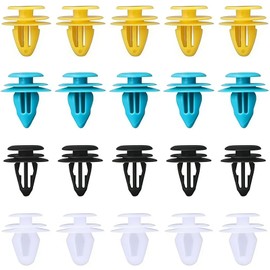 Clips Plastica per Auto, 60 Pezzi Rivetti in Plastica per Auto, Universale di Fissaggio del Veicolo, Fermagli per Fissaggio Automatico, per Bagagliaio, Porta Interna, Pannello