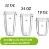 Cuchilla Mezcladora，Compatible con Licuadoras de 600W (forma de cruz)