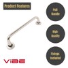 VIBE 19mm Pull Handle Concealed Fix Straight 225x19mm on Polished