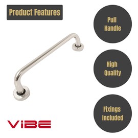 VIBE 19mm Pull Handle Concealed Fix Straight 225x19mm on Polished Anodised Aluminium Pull Handle on Polished Anodised Aluminium for Internal Doors