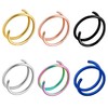 Decentraland Stainless Steel Spiral Nose Ring Double Hoop Nose Ring