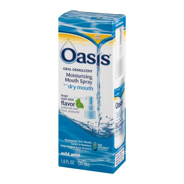 Oasis Moisturizing Mouth Spray Mild Mint 1 oz (Pack of 5)