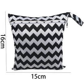 iguTrail Pack of 3 Wet/Dry Bags, Two Colours Waterproof Bags 28 x 30 cm for Swimsuits, Nappy Storage, Cosmetic Storage (Grey + Yellow + Black)