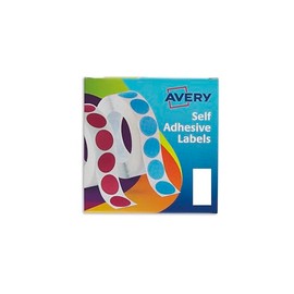 Avery 24-426 Small White Rectangle Printable, Customisable Labels in Dispenser, Hand Write Only, 25 x 50mm, 400 Labels Per Pack
