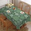 iEvery Green Paisley Tablecloth Rectangular Wipe Clean Table Cloth Polyester