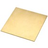 sourcing map Brass Sheet, Metal Sheets Plates 3.9" Length x