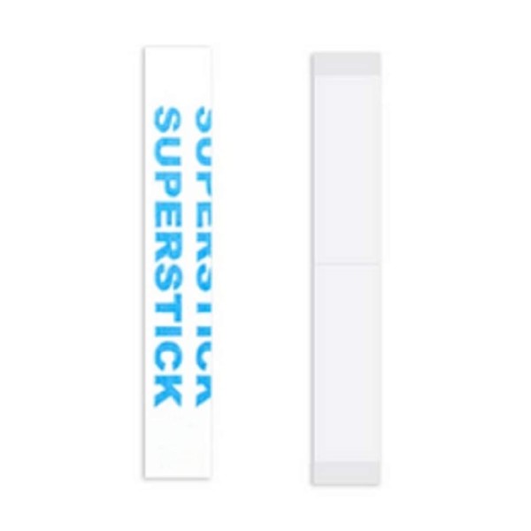 Super Stick Tape Straight Strips by Walker, 36 pcs (1/2 in x 3 in)