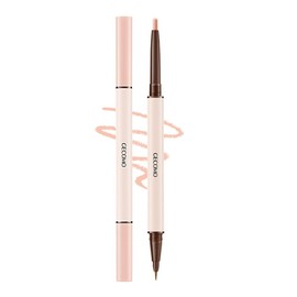 GECOMO [Popular] Double Core Eyeliner, Teardrop Bag Liner, Waterproof Pencil Eyeliner, Pencil & Liquid 2-in-1, Mabeni Popular Cosmetics, Double Line Expert, Gurege for Shadows, Highlighting the Lid