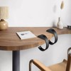 Pack of 2 Table Hooks, C-Shaped Bag Holder for Table,