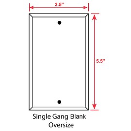 Art Plates - One Gang Blank OVERSIZED Switch Plate - OVER SIZE Switch Plate Cover - Billiards - (Made in USA)
