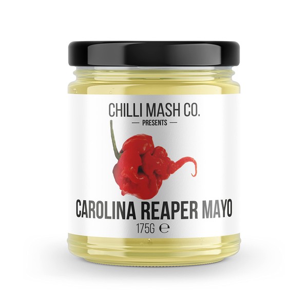 Carolina Reaper Mayonnaise | 175g | Chilli Mash Company | Gourmet Chilli Mayo | Free Range Egg & Cold Pressed Rapeseed Oil
