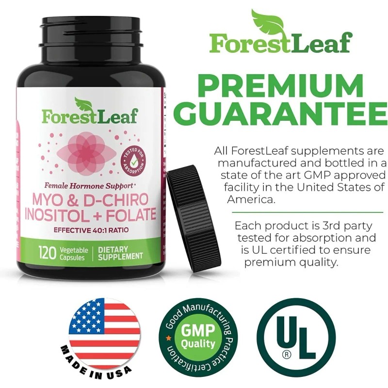 Myo & D-chiro Inositol + Folate X 120 Vcaps |