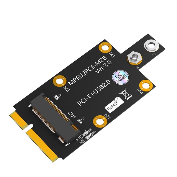 LeHang M.2 Key B to Mini PCI-E Adapter with Dual