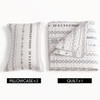 DURLENGEN White Quilt Set California King Size 3Pcs,Bohemian Design with