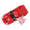 Pig Statue UV Resistant Coating Handcraft Resin Pig Figurine Red