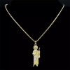 TENDER LIHOME Collar Medalla San Judas Tadeo Cadena Dije Acero