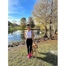 Sports Bras for Women Removable Padded Athletic Yoga Running Crop Tops Sleeveless Gym Workout Tops (White XL)