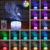 YTDZLTD Creative 3D Eagle Night Light 16 Colours Different Remote