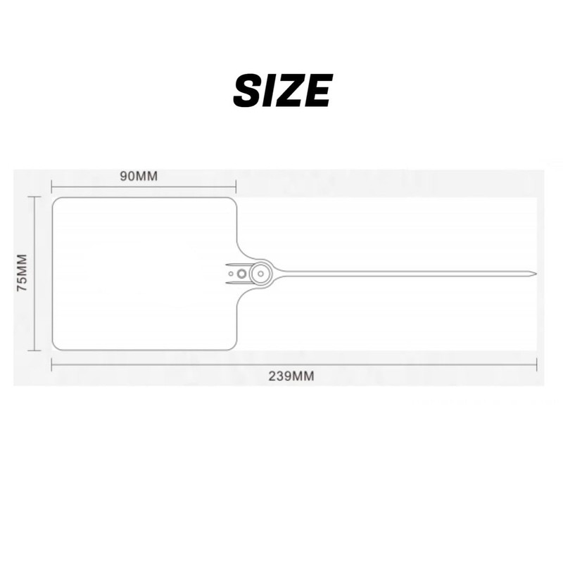 Muka 100 PCS Plastic Seals Tag Large Label Tag Zip