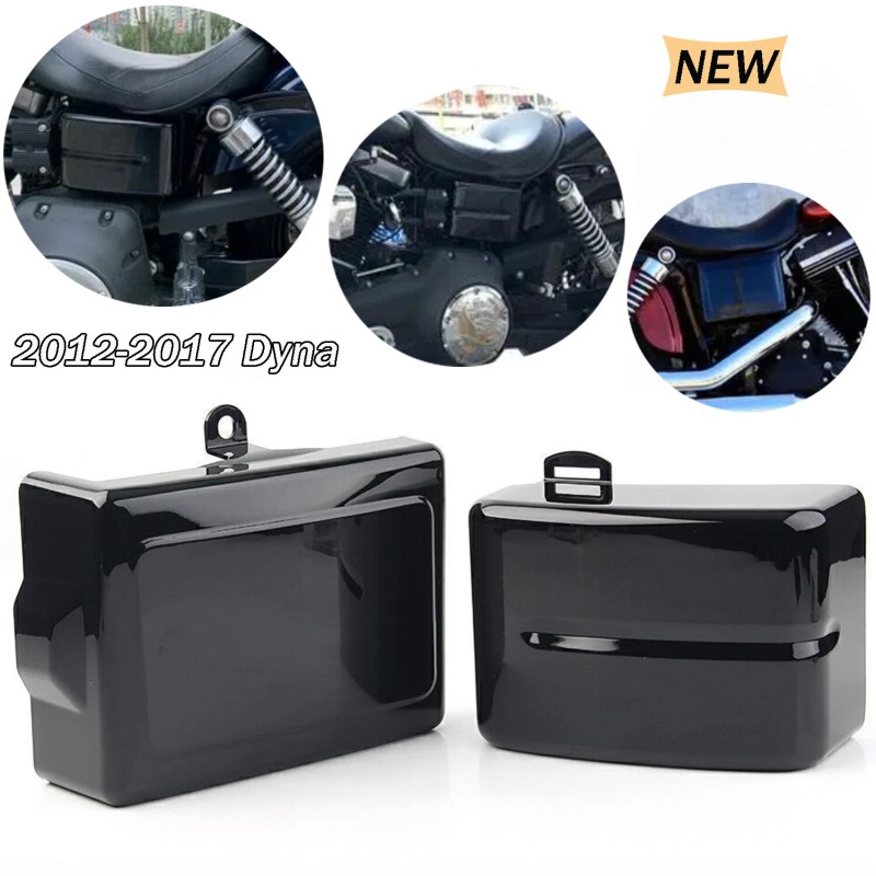 Unbranded L&R Battery Box Side Covers For Harley Dyna Street