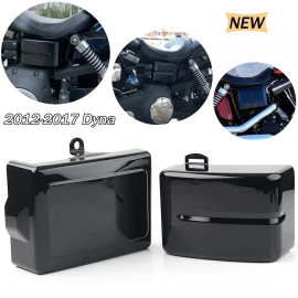 Unbranded L&R Battery Box Side Covers For Harley Dyna Street Fat Bob Wide Glide FXDL 12-17