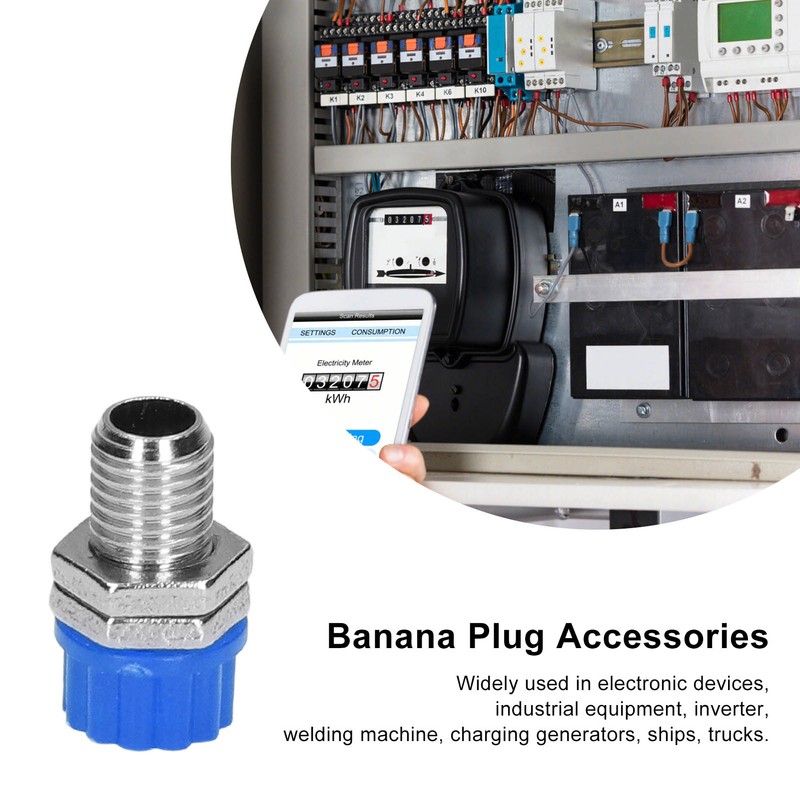 100Pcs 4mm Banana Plug Socket Binding Post Wire Connector Terminal