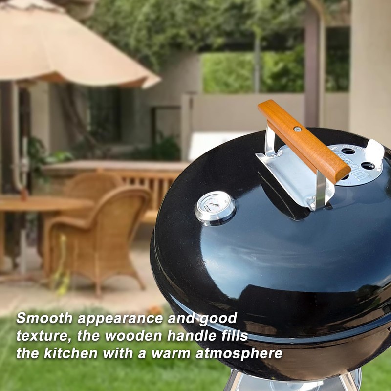 2PCS Weber Grill Handle Replacement, Fits for 22.5" and 18.5"