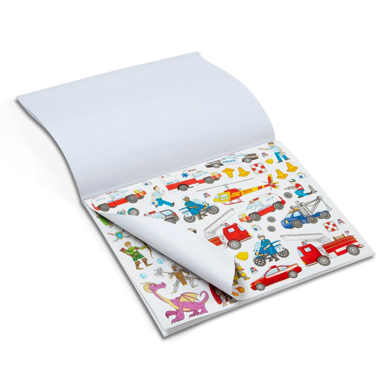 Melissa & Doug Sticker Collection Book: Dinosaurs, Vehicles, Space, and