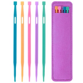 Thang Sewing Tools, 5 Pcs Stuffing Tools, Versatile Gadgets for Quilting & Craft Projects Ideal for Sewing Kits, with Purple Storage Bag