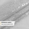 TERLYTEX Silver Curtains for Living Room, Metallic Silver Foil Sparkle