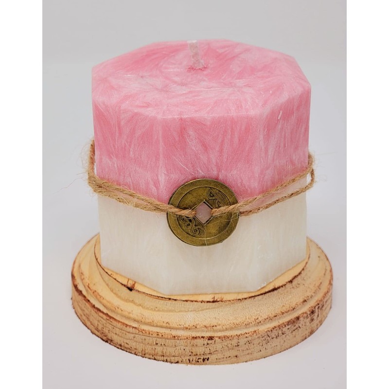 Enchanted Surprises: Hand-Poured Palm Wax Candles with Hidden Crystals