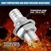 Enoch's Land 3/8" Hose Barb Thru-Bulk Bulkhead Fitting,304 Stainless Steel
