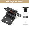50 Pack 25 Pair Black Cabinet Hinges - 3/8 inch
