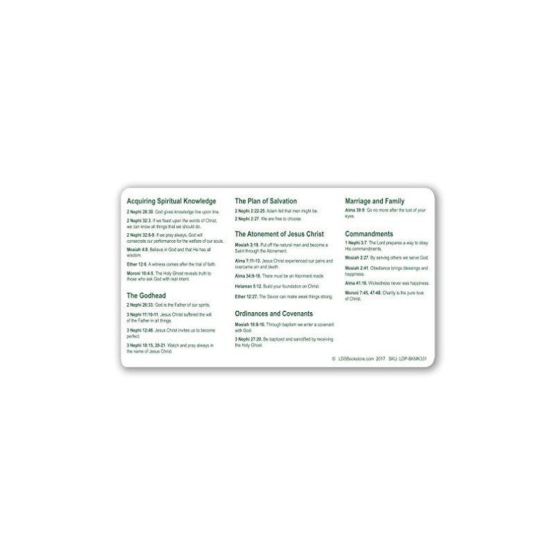 Book of Mormon Timeline Bookmark