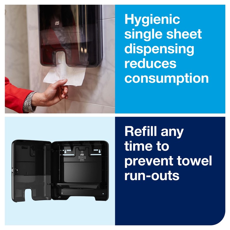 Tork Xpress Multifold Mini Hand Towel Wall Mounted Dispenser Black