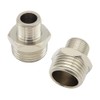 Hooshing 2PCS 1/2 to 3/8 Reducer RV Faucet Adapter Brass