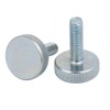 sourcing map Pack of 6 Thread Galvanised Knurled Round Head