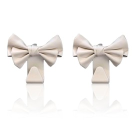 GlamRays Pack of 2 Car Bag Hooks for Car Hooks for Bags and Bags, Cute Bow Car Seat Headrest Hook for Car Bag Hook Hanger