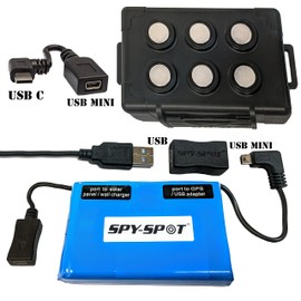 SpySpot Extended Slim Battery for GPS Trackers with Battery Charger - Works with GL 300, GL300W, GL-300MA, GL300MG, GL320MA