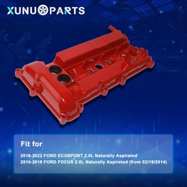 XUNUOPARTS 2.0L Aluminum Valve Cover Compatible with Ford 2018-2022 ECOSPORT 2014-2018 Focus Replace# FM5Z-6582-A FM5Z6582A