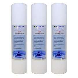 3 x Reverse Osmosis 10" PP Sediment Water Filter Cartridges 5 Micron water filters (Reverse Osmosis/Water Fed Pole/Hard Well Water Treatment)