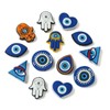 Ipotkitt 16 Pcs 8 Styles Plastic Evil Eye Beads Turkish
