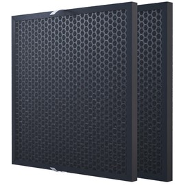 Waykar Activated Carbon Filter Replacement – Reduces Odors, Smoke – Compatible with Waykar 550 CFM Air Scrubber (2-Pack)