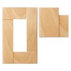 sugatune工業 Switch Wallplate, Premium Wood Sq Series Natural Wood (meziro
