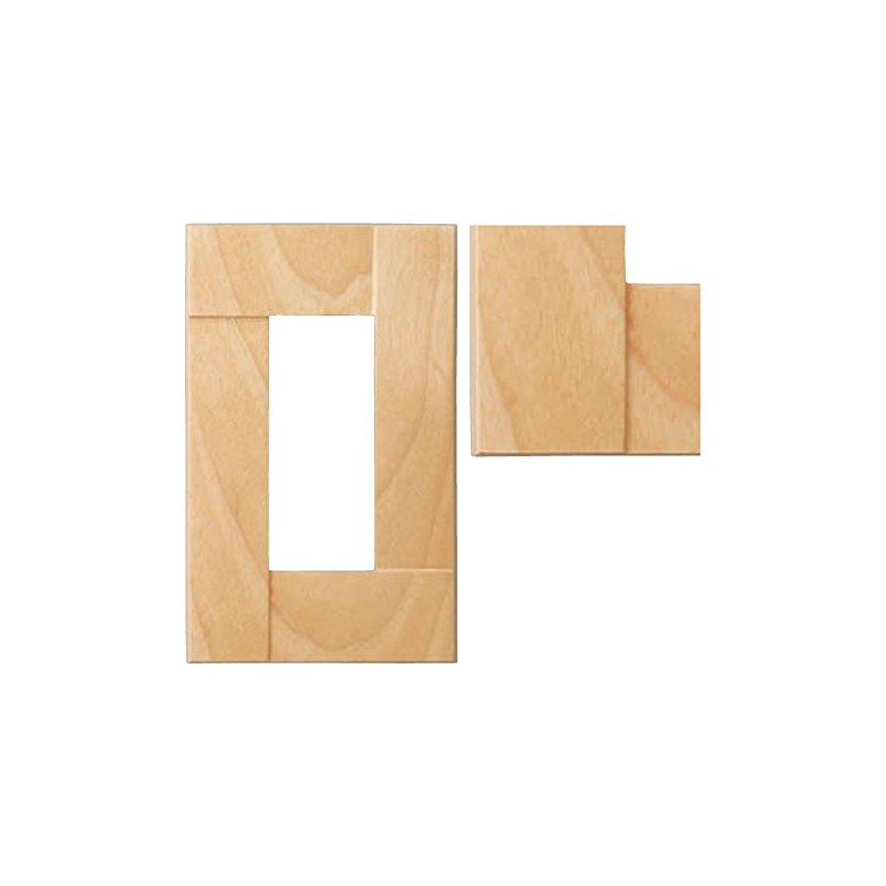 sugatune工業 Switch Wallplate, Premium Wood Sq Series Natural Wood (meziro