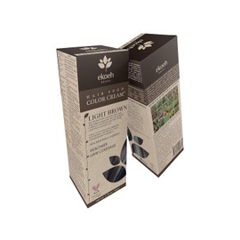 Crema de color para el cabello café claro Ekoeh Brasil 2.7 fl oz (80 ml)