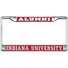 Dixie Dawgs Indiana Hoosiers Domed License Plate Frame Alumni