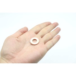 binifiMux 50-Pack M10 x 20 x 2mm Metric Flat Copper Sealing Washers